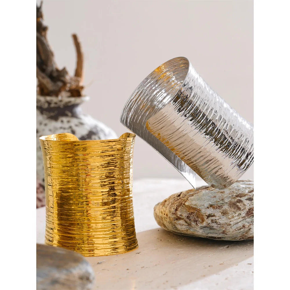 Isalene  Bracelets Aurora Textured Cuff Bracelet