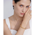 Isalene  Bracelets Celeste Crystal Bangle Bracelet