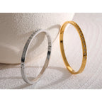 Isalene  Bracelets Celeste Crystal Bangle Bracelet