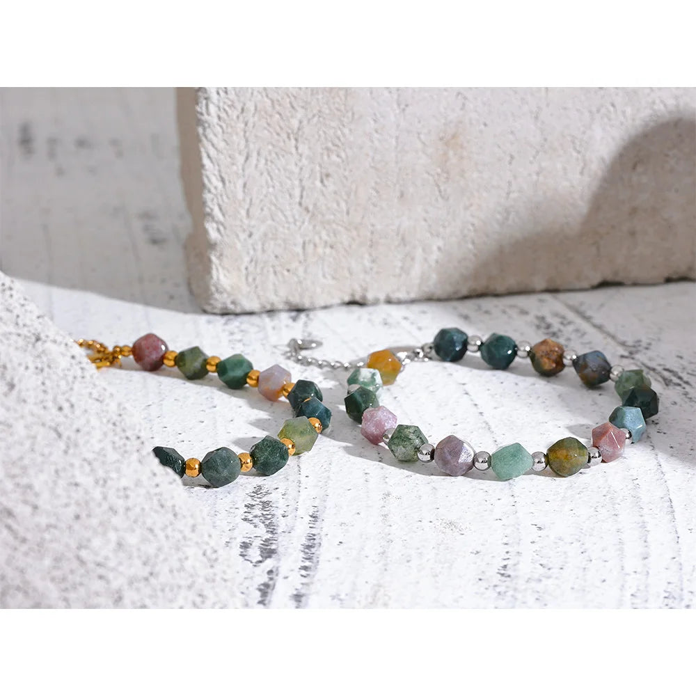 Isalene  Bracelets Gaia Natural Stone Bead Bracelet