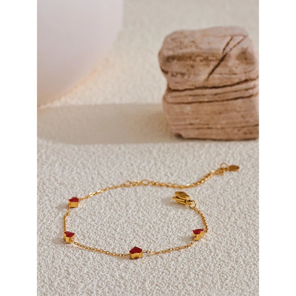 Isalene  Bracelets Gold Amora Charm Bracelet