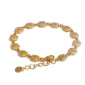 Isalene  Bracelets Gold Aurea Coin Link Bracelet