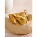 Isalene  Bracelets Gold Calypso Pearl Shell Cuff Bracelet