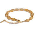 Isalene  Bracelets Gold Coastal Shell Link Bracelet