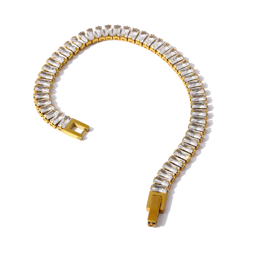 Isalene  Bracelets Gold Luminous Line Bracelet