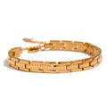 Isalene  Bracelets Gold Modern Link Bracelet