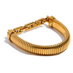 Isalene  Bracelets Gold Orion Bold Link Bracelet