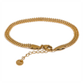 Isalene  Bracelets Gold Radiance Beaded Mesh Bracelet