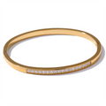 Isalene  Bracelets Gold Radiance Crystal Bangle