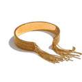 Isalene  Bracelets Gold Selene Fringe Cuff