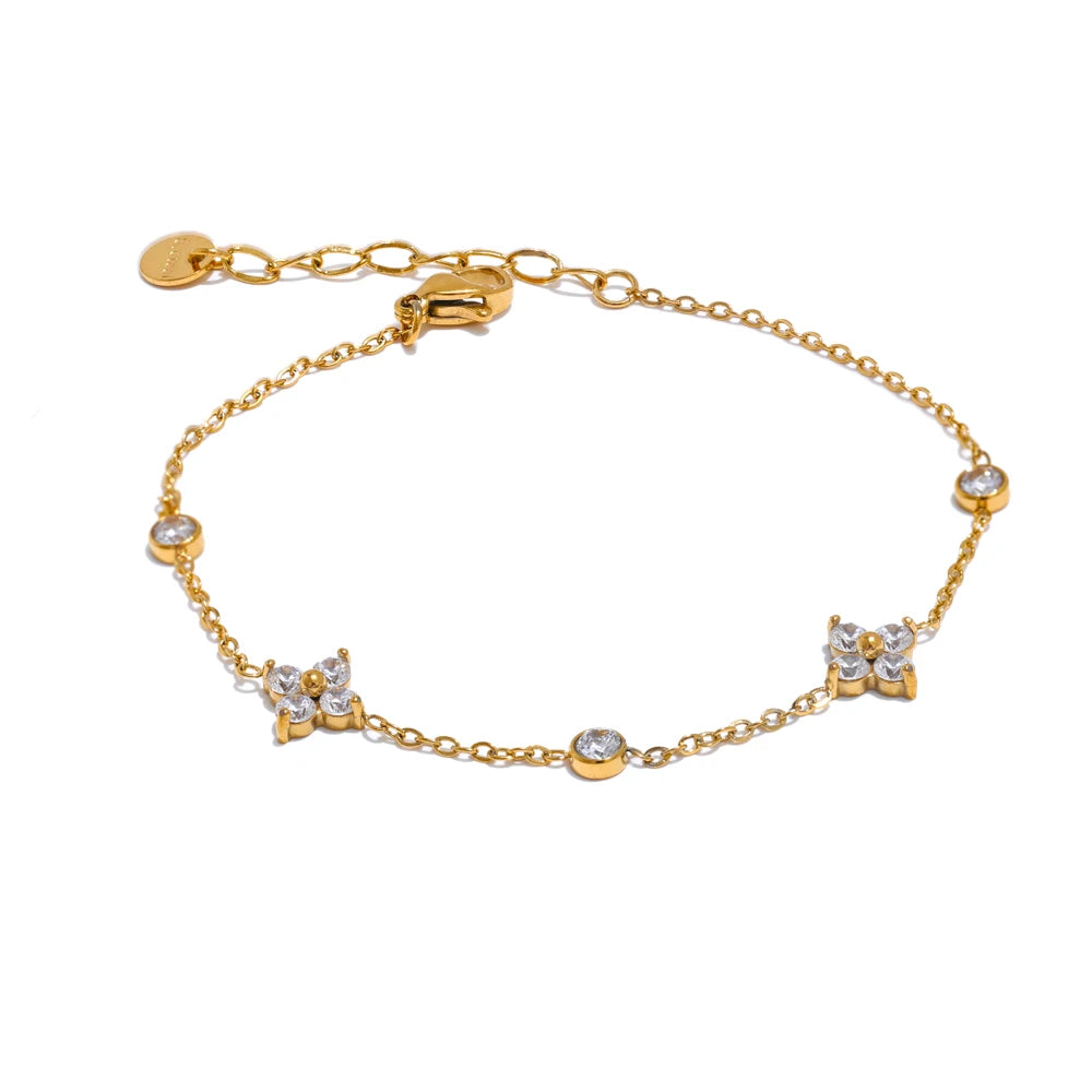 Isalene  Bracelets Gold Stella Bloom Bracelet