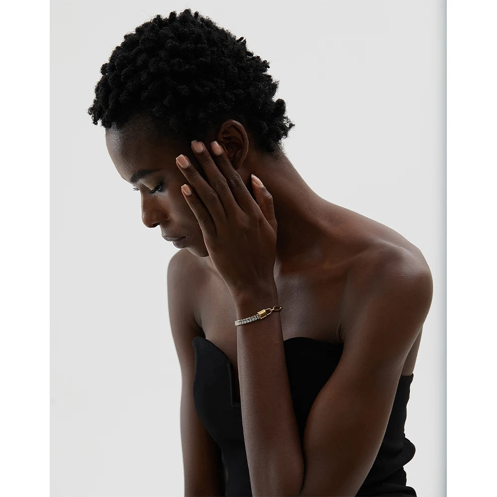 Isalene  Bracelets Gold Valentina Crystal Bracelet