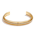 Isalene  Bracelets Gold Vesper Crystal Cuff