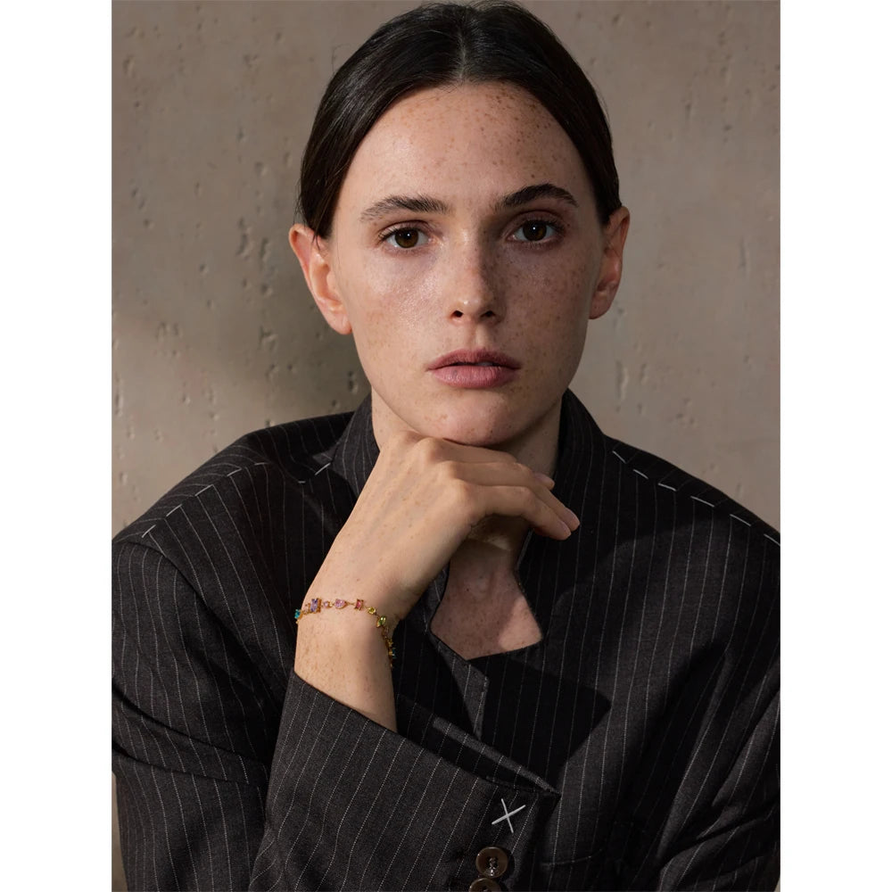 Isalene  Bracelets Kaleido Gem Chain Bracelet