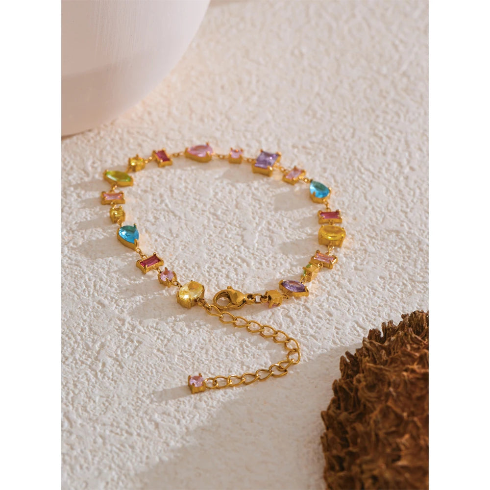 Isalene  Bracelets Kaleido Gem Chain Bracelet