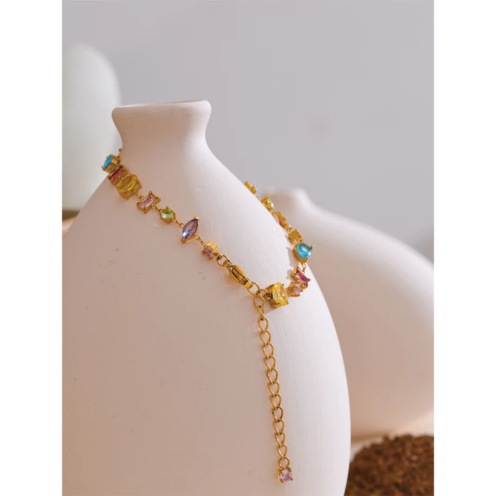 Isalene  Bracelets Kaleido Gem Chain Bracelet