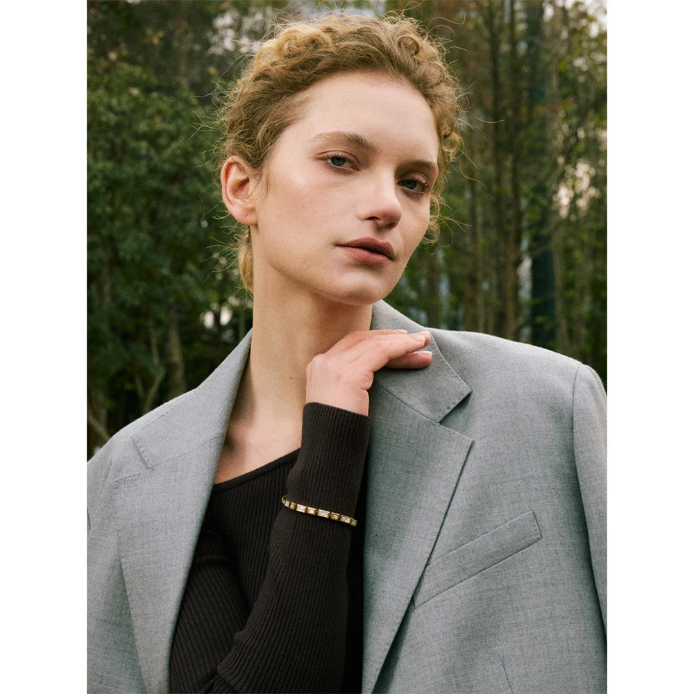 Isalene  Bracelets Linear Facet Bracelet