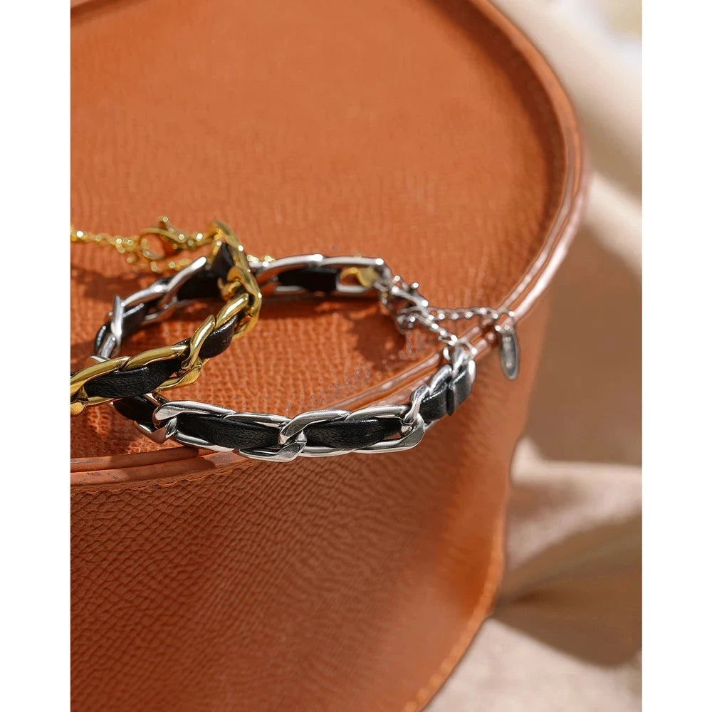 Isalene  Bracelets Luna Woven Chain Bracelet