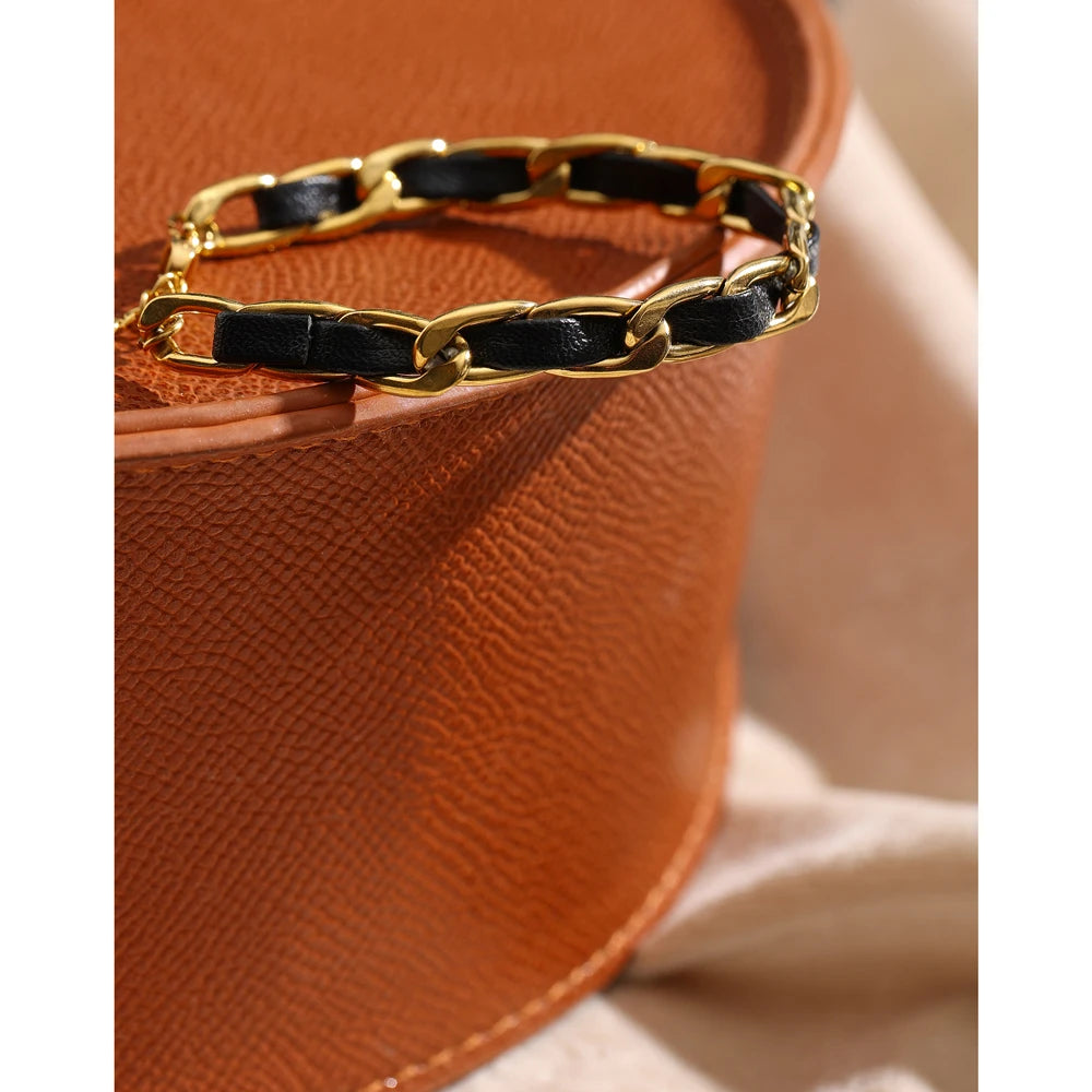Isalene  Bracelets Luna Woven Chain Bracelet