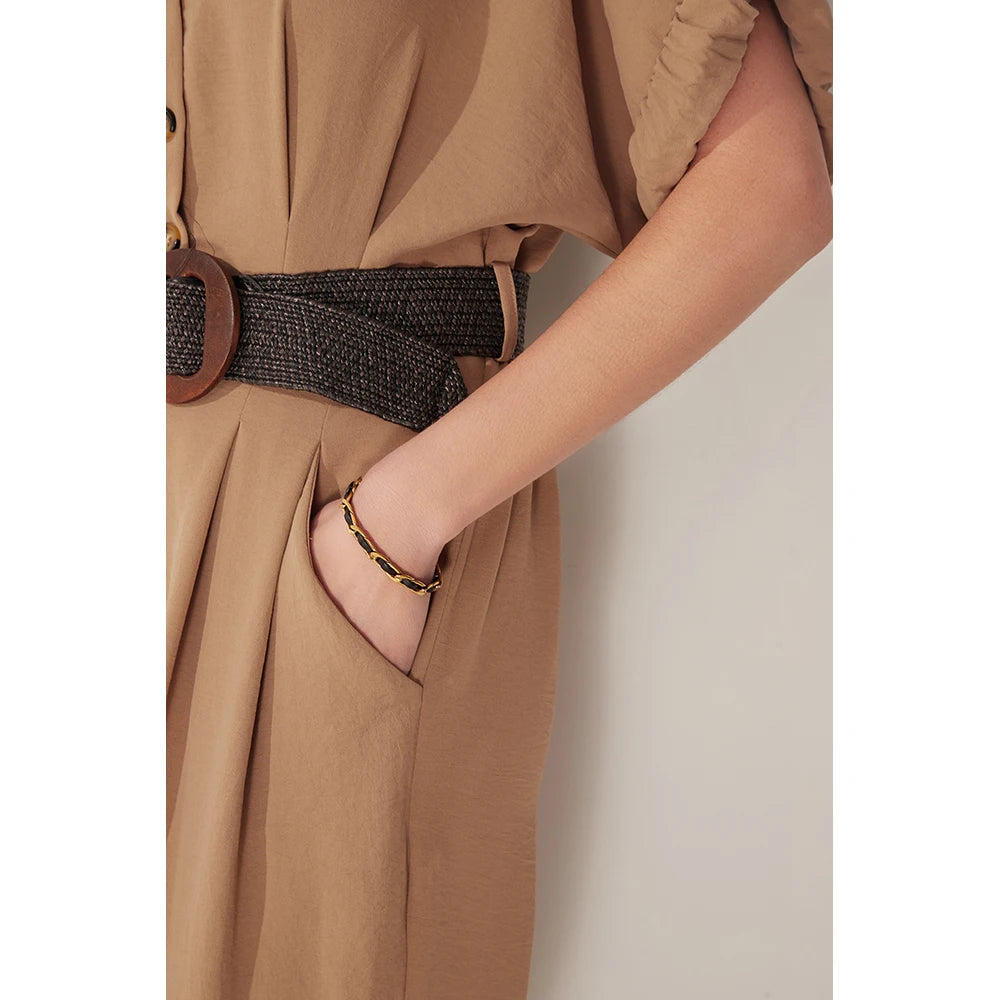 Isalene  Bracelets Luna Woven Chain Bracelet