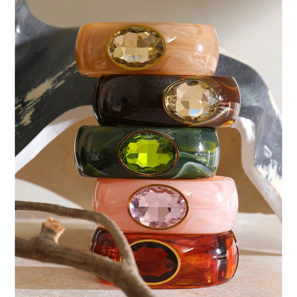 Isalene  Bracelets Marbella Stone Bangle