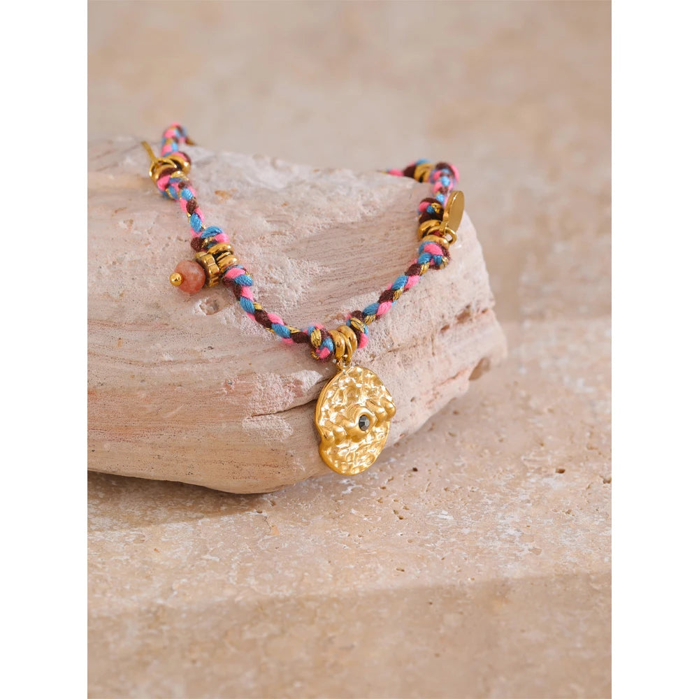 Isalene  Bracelets Mystic Braided Charm Bracelet