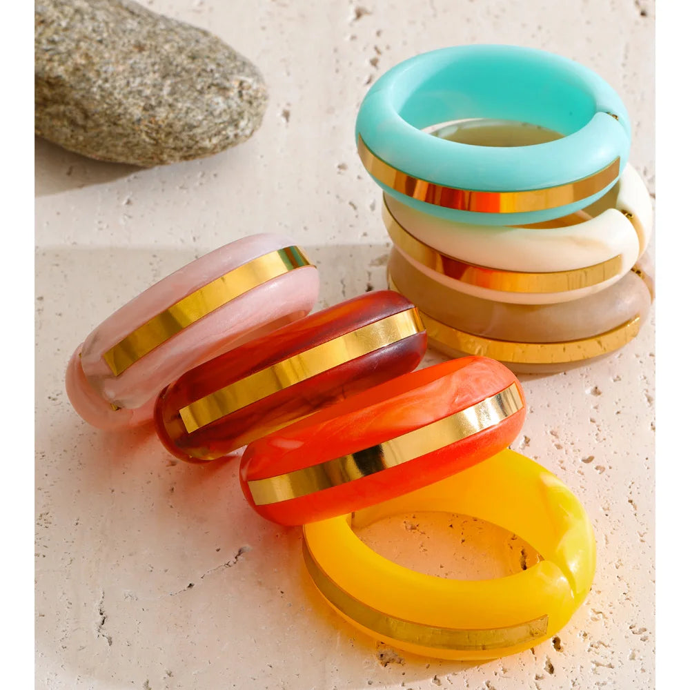 Isalene  Bracelets Portofino Resin Bangle Bracelet