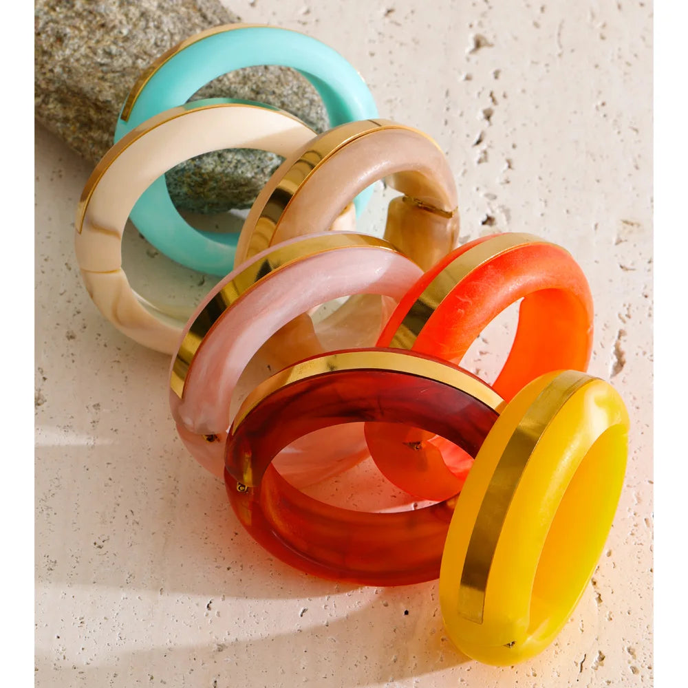 Isalene  Bracelets Portofino Resin Bangle Bracelet