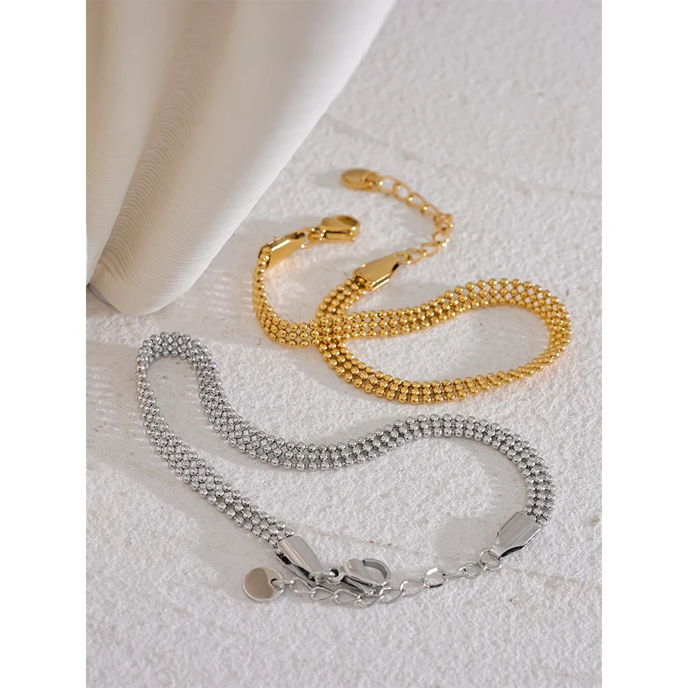 Isalene  Bracelets Radiance Beaded Mesh Bracelet