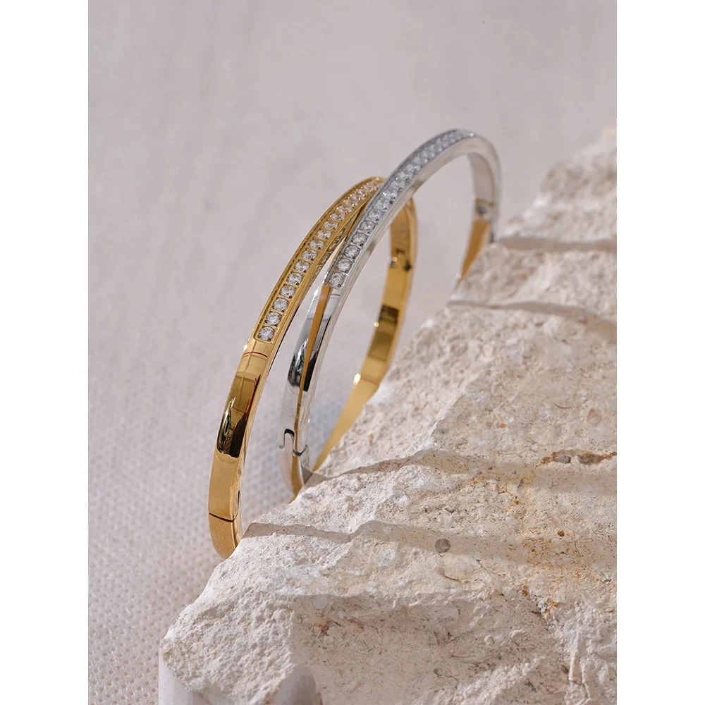 Isalene  Bracelets Radiance Crystal Bangle