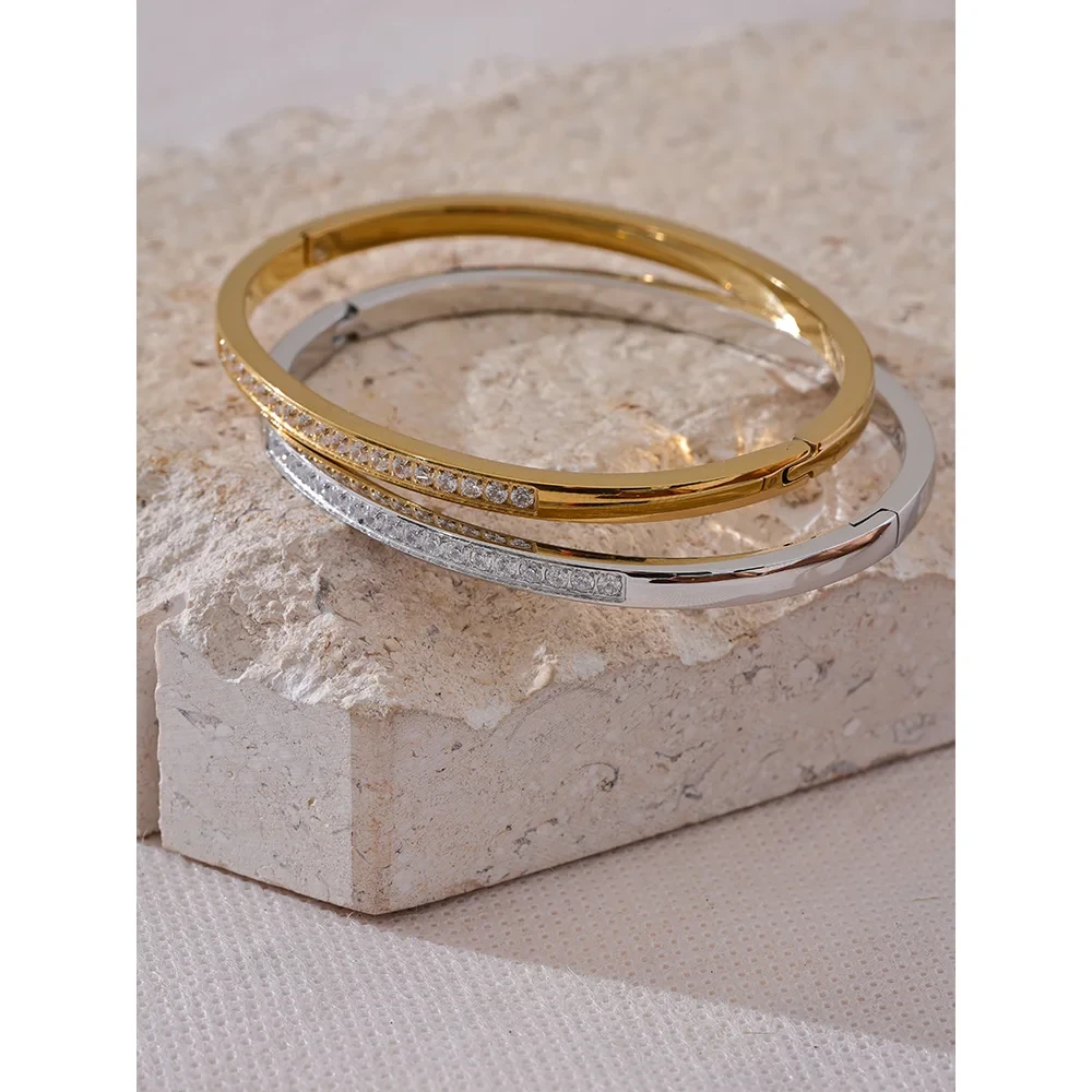 Isalene  Bracelets Radiance Crystal Bangle
