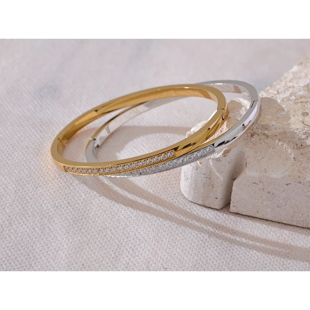 Isalene  Bracelets Radiance Crystal Bangle