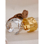 Isalene  Bracelets Sculpted Wave Cuff Bracelet