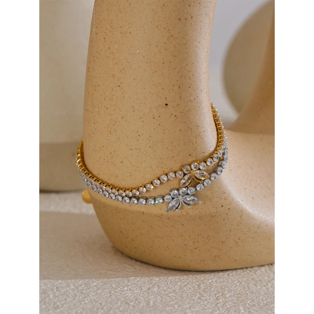Isalene  Bracelets Seraphina Crystal Butterfly Bracelet