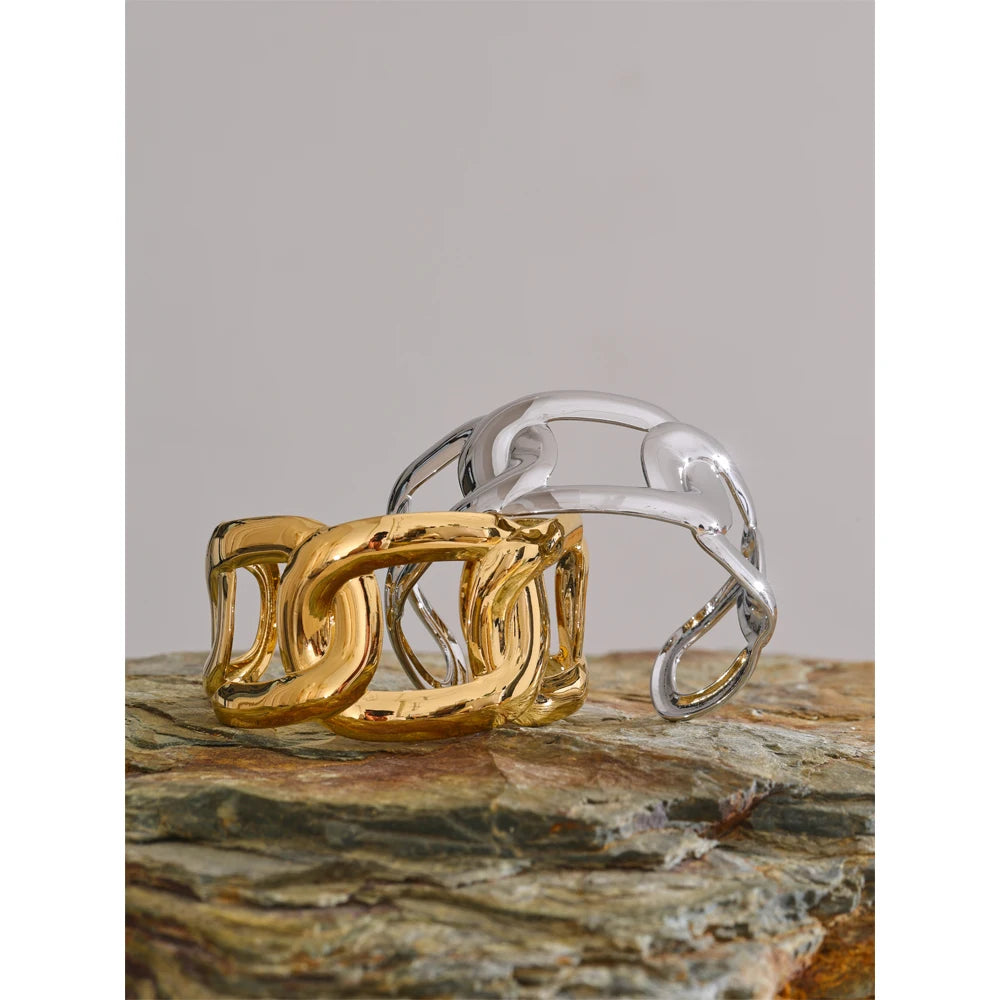 Isalene  Bracelets Sienna Sculptural Cuff Bracelet