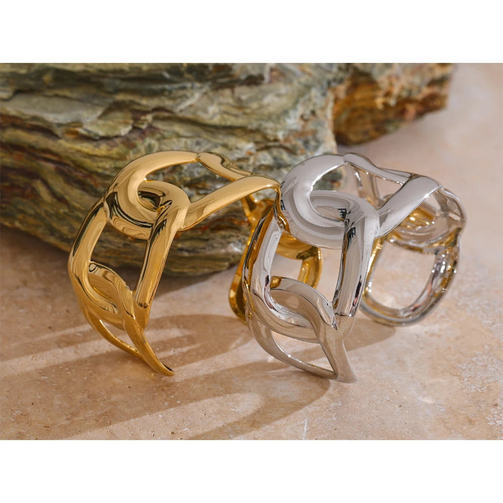 Isalene  Bracelets Sienna Sculptural Cuff Bracelet