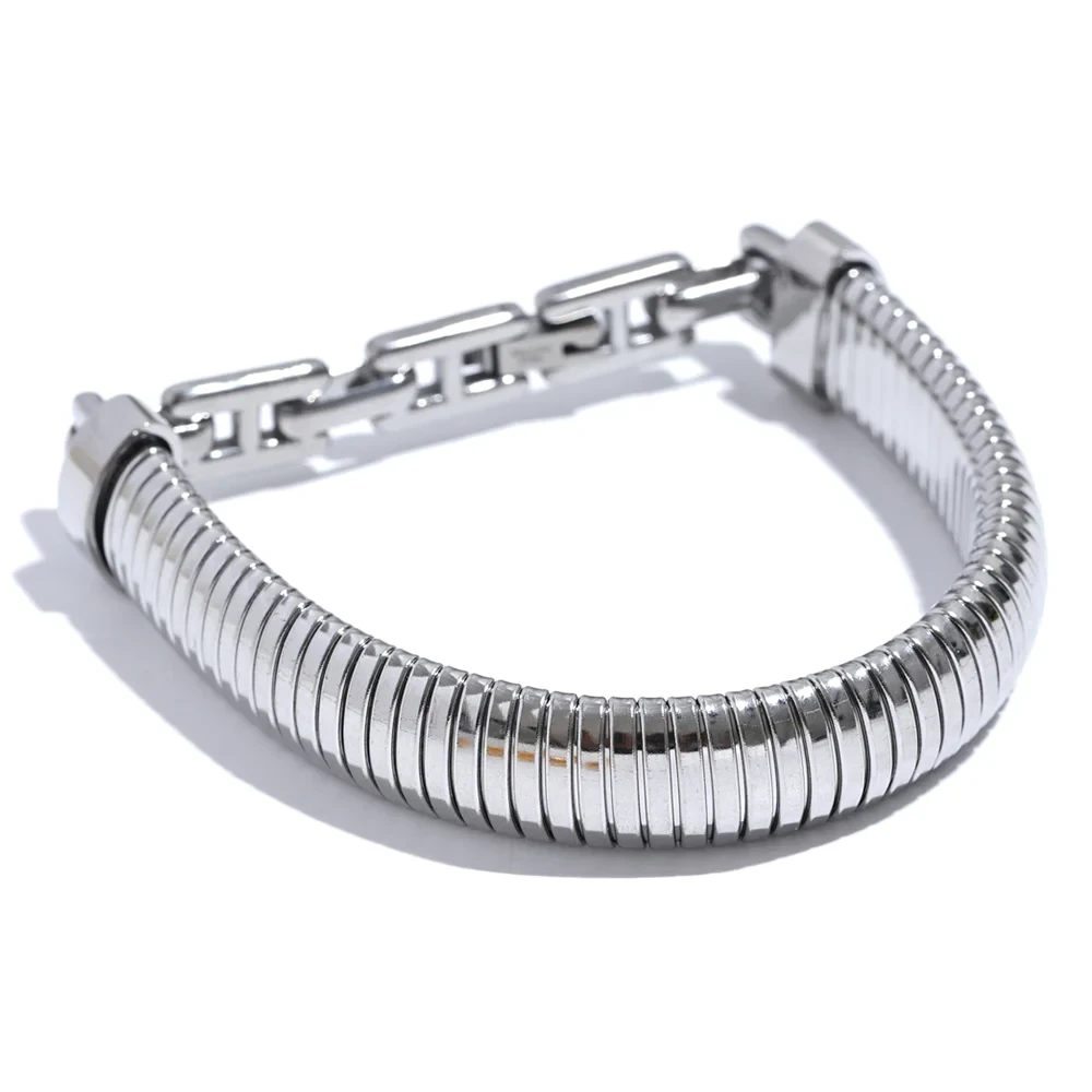 Isalene  Bracelets Silver Orion Bold Link Bracelet