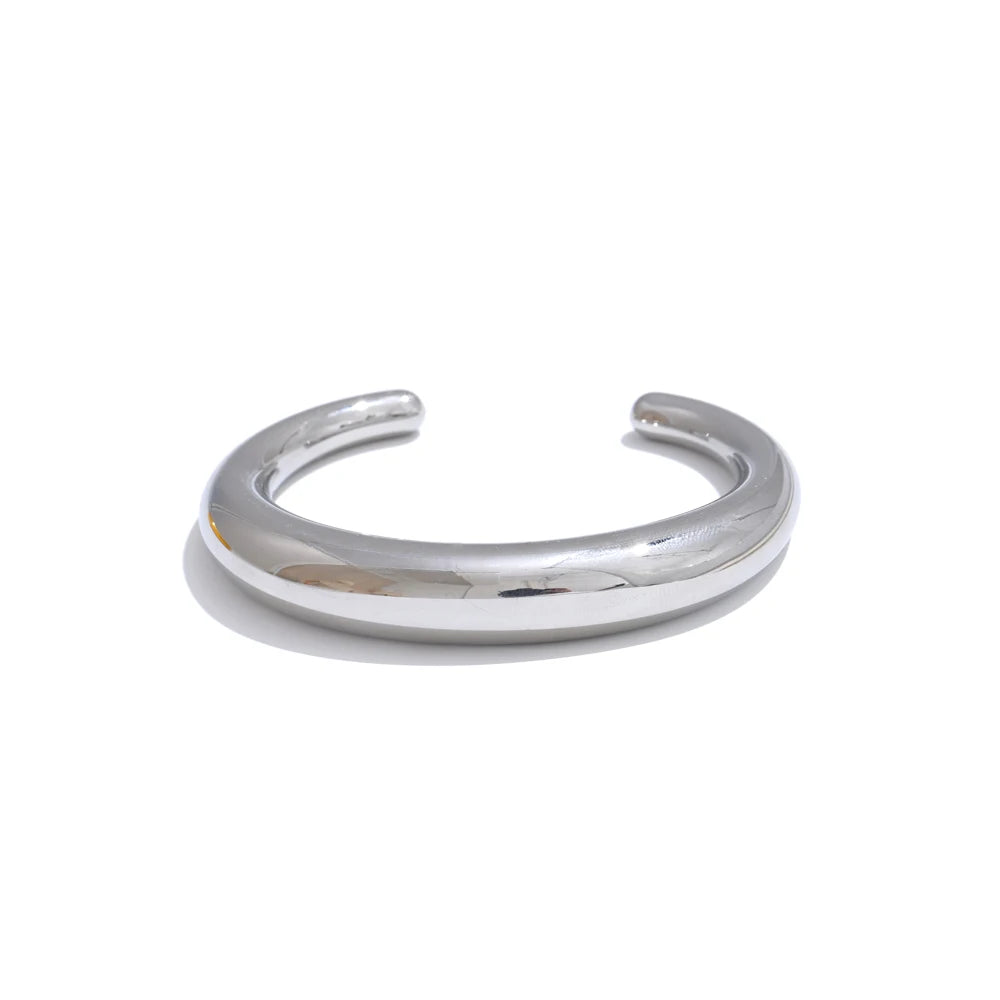 Isalene  Bracelets Silver Solara Cuff Bracelet