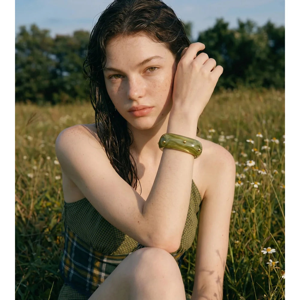 Isalene  Bracelets Sorrento Resin Cuff Bracelet