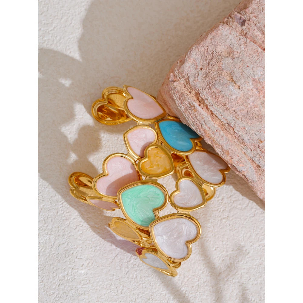 Isalene  Bracelets Sweetheart Charm Cuff