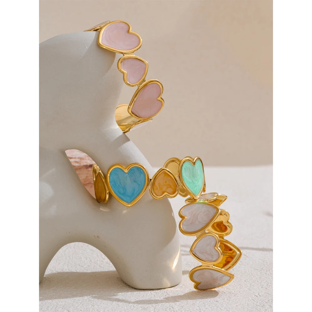 Isalene  Bracelets Sweetheart Charm Cuff