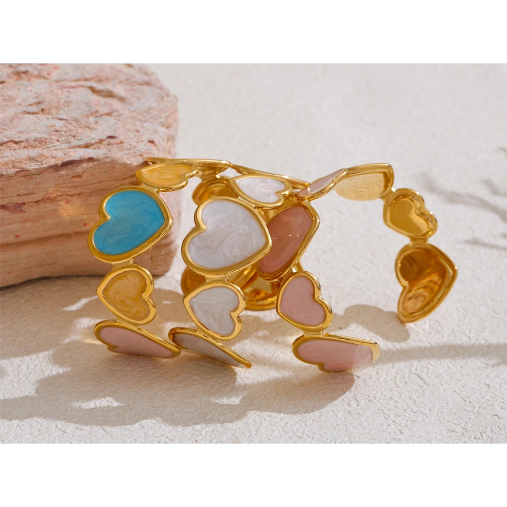 Isalene  Bracelets Sweetheart Charm Cuff