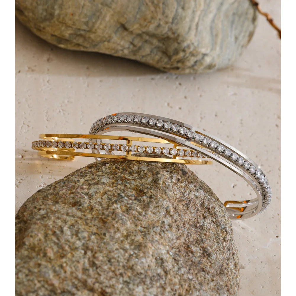 Isalene  Bracelets Vesper Crystal Cuff