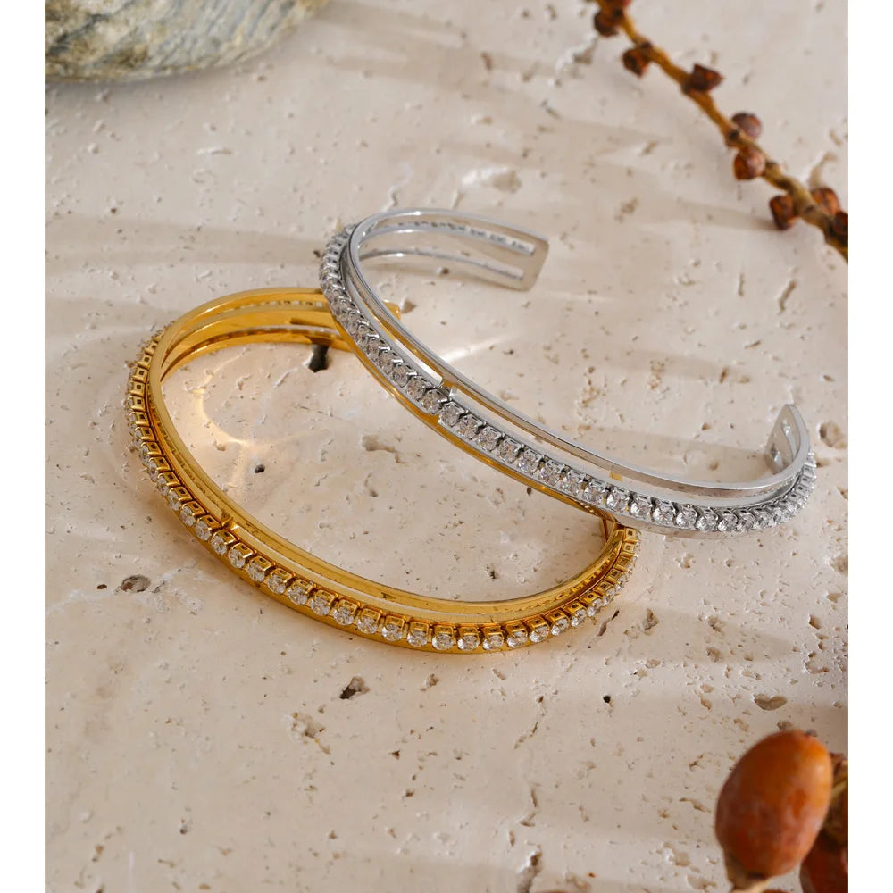 Isalene  Bracelets Vesper Crystal Cuff