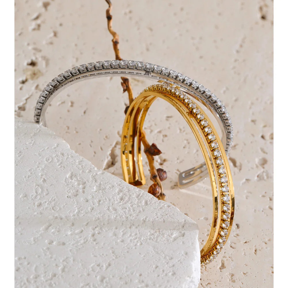 Isalene  Bracelets Vesper Crystal Cuff