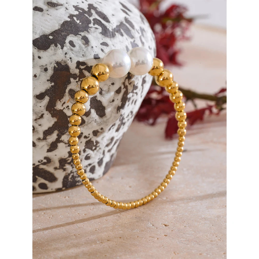 Isalene  Bracelets Vivienne Pearl Cuff