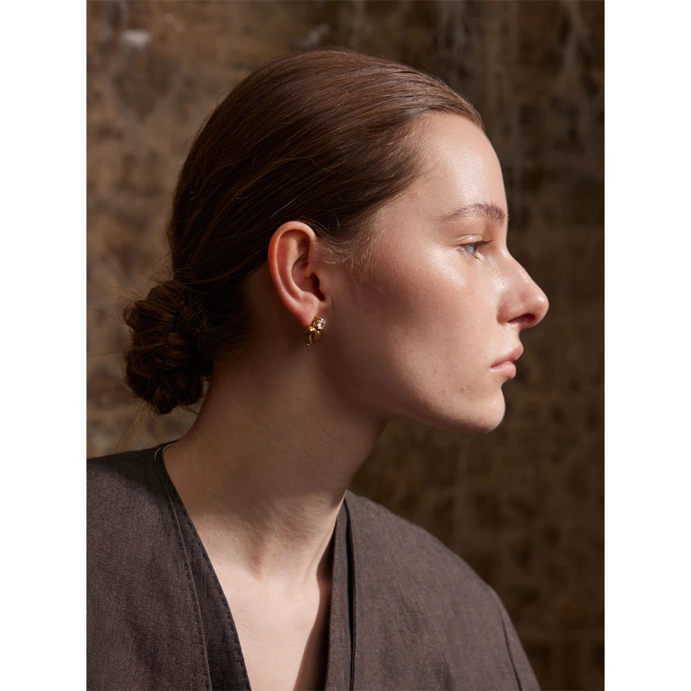 Isalene  Earrings Amora Heart Stud Earrings