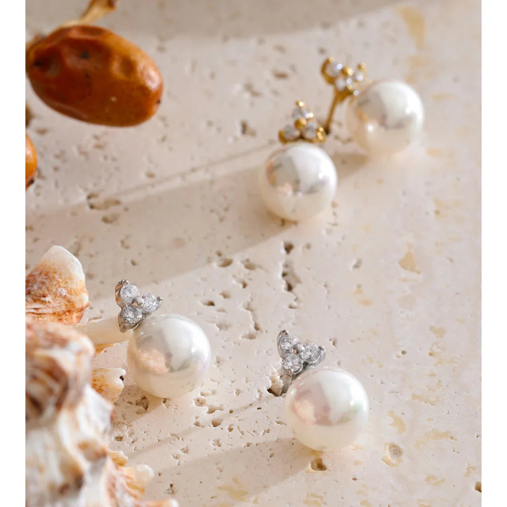 Isalene  Earrings Arabella Pearl Stud Earrings