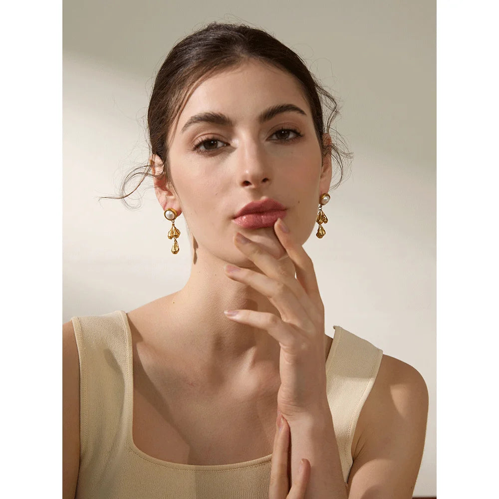 Isalene  Earrings Aurelia Pearl Drop Earrings
