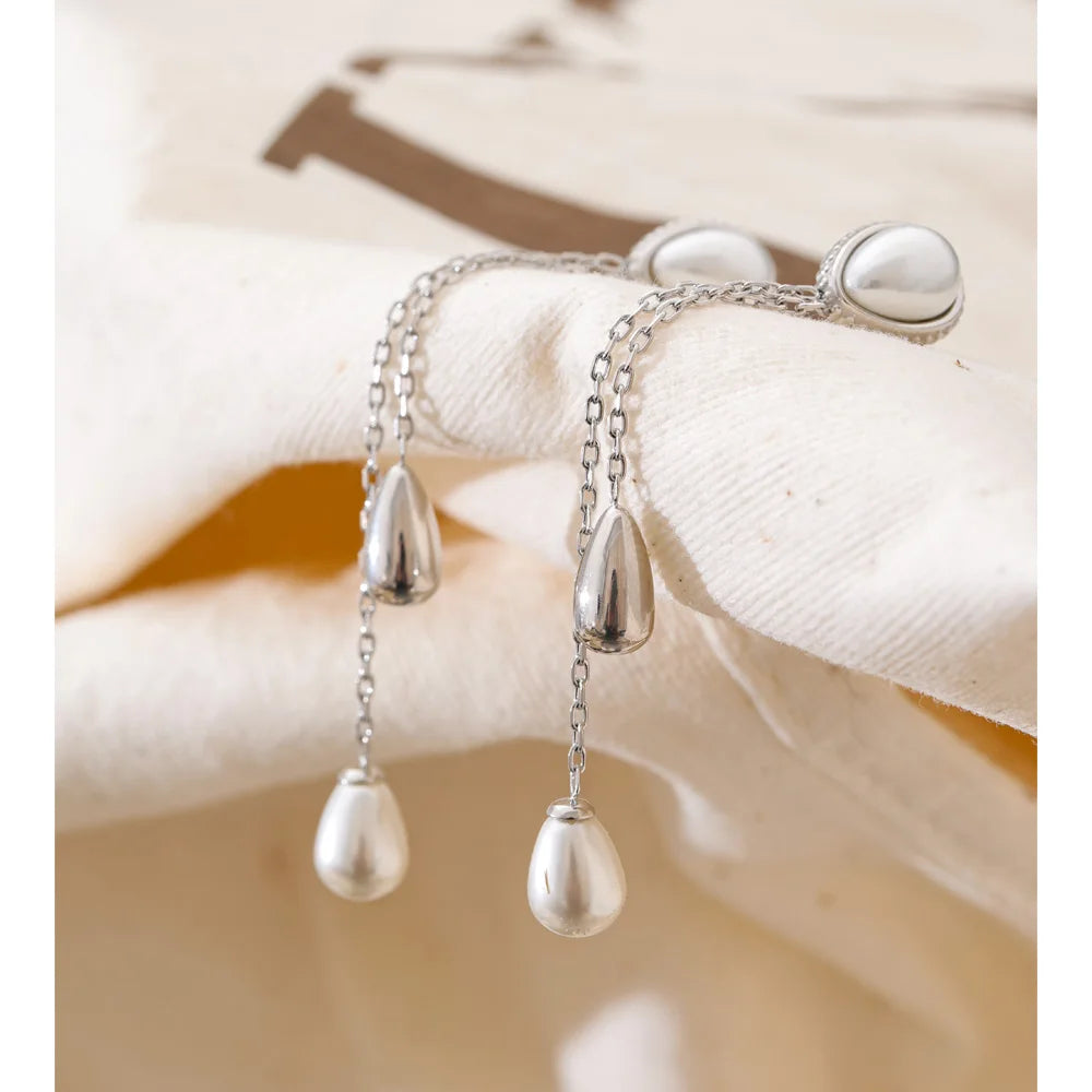 Isalene  Earrings Bianca Pearl Drop Earrings
